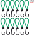 Miniatyrbilde 1 av 5: 12 stk. Bungee-krok, presenning Bungee-krok Elastisk Bungee-snorer Leir