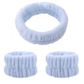Miniatyrbild 2 av 4: 1 st spa-hårband för handled och ansiktsrengöring, ansiktsmakeup, mikrofiber