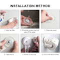 Miniatyrbillede 5 af 5: (sort) Selvklæbende toiletrulleholder, klæbende toiletrulle