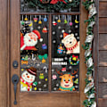 Miniatyrbild 2 av 5: 20*29 cm UV Statisk God Jul Jultomten glasdörrfönster B