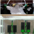 Miniatyrbild 2 av 5: Akvariefilter innehåller 2 svampar, 1 filterhållare i svampen