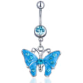 Miniatyrbillede 2 af 4: “Baby On Board” BioFlex Graviditets Navle Dangle Mave Ring,