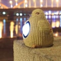 Miniatyrbillede 2 af 3: Solcelle Have Dekorative Lys Udendørs Sol Lanterne Havebelysning Bord Lanterne Dekoration Lampe til Hjem (Lille Fugl)