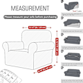 Miniatyrbillede 2 af 5: 1 stk Jacquard strækbar sofaovertræk strækbar lænestolbetræk sofa C