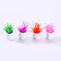 Miniatyrbillede 5 af 5: 3-5 cm simuleret pottegrossist mini plante model færdig rund kunst landskab mikro landskab ornamenter(4 stk)