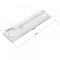 Miniatyrbilde 3 av 4: 1 stk. Hvitmalt aluminiumprofilhåndtak L.90 mm - til terrassedør