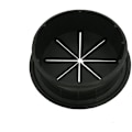 Miniatyrbillede 3 af 5: Sæt med 3 fleksible kabelgennemføringer i plast, 60 mm i diameter - Sort