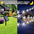 Pikkukuva 2 / 5: 12M 100 LED Lumikide Jouluvalot Vedenpitävä 8 Valotilaa O