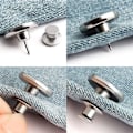 Miniatyrbilde 3 av 5: 10 stk. Jeans-knapper i metall - Knapper til jeans - Avtakbare knapper uten søm