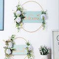 Miniatyrbillede 5 af 5: Kunstig Blomsterkrans, Forårskrans, Metal Blomsterkrans til