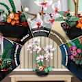Miniatyrbillede 2 af 5: Orchid Blomster Byggesæt, Botanisk Samling af Kunstige F