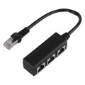 Miniatyrbilde 1 av 5: Hann Ethernet-forlengelseskabel med 1 hann til 3 hunnporter