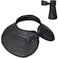 Miniatyrbillede 5 af 5: Visor Solhat i Halm til Kvinder med Bred Skygge UPF 50+ Sommer Beskyttelse