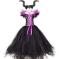 Miniatyrbild 3 av 5: OBEEII Maleficent Kostym Flickor Halloween Karneval Tutu Klänning med