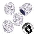 Miniatyrbillede 2 af 5: Ventilkapper, Auto Crystal Dækventil Støvkapper Diamant Rhinestone