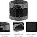Miniatyrbild 4 av 5: Ensemble bonnet, chapeau noir, écharpe, gants chauds, bonnet et é
