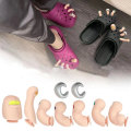 Miniatyrbilde 3 av 5: Sko Charms for Croc Charms, Morsomme tå-sko Charm Set, Sko Decor