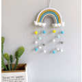 Pikkukuva 4 / 5: Rainbow Macrame seinälle ripustettava kuvakudos Kodin sisustus Bohemian Decor H