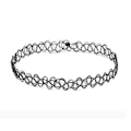 Miniatyrbild 2 av 5: Choker Set, 6 st Choker Halsband Svart Sammet Choker Set Klassisk Gotisk Tatuering Spets Chokers