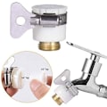 Miniatyrbillede 2 af 5: Universal hanehane til haveslange adapter, 1/2\" og 3/4\" 2 i 1