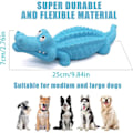 Miniatyrbilde 3 av 3: Alligator Tyggeleker for Mellomstore Hunder Uforgjengelige Aggressive Tyggeleker Tannpleie