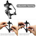 Miniatyrbillede 2 af 5: MTB cykel vandflaskeholder med flaskeholderadapter, justerbar aluminium
