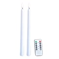 Miniatyrbillede 4 af 5: 6 stk. LED-stearinlys, guldbund, nyt 3D-batterivindue, flammefri F