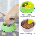 Miniatyrbilde 2 av 5: Anti-Glutton-skål for hund og katt, sklisikker fôringsskål som fremmer