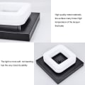 Miniatyrbilde 3 av 5: 12W LED-taklampe, enkel å installere, hvitt lys, moderne svart firkant