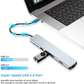 Miniatyrbilde 4 av 5: 8 i 1 USB HUB Type-C Splitter 4K HDMI PD Ladestasjon USB 3.0