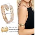Miniatyrbillede 2 af 3: Arm Cuff Overarm Bånd Manchet Armbånd til Kvinder Guld Justerbar