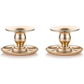 Miniatyrbilde 1 av 5: Set med 2 Retro Bowl Lysestaker, Vintage Krystall Lysestaker