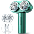 Miniatyrbillede 1 af 5: Elektrisk Stofbarbermaskine [100% Fjernelse af fnug] Professionel Dobbelthovedet