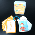Pikkukuva 3 / 5: 3 kpl Lapset Montessori Vauva Opi Englannin Sana Kortti Flashcards Cogn