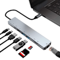 Miniatyrbilde 1 av 5: 8 i 1 USB HUB Type-C Splitter 4K HDMI PD Ladestasjon USB 3.0