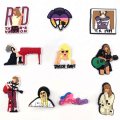 Miniatyrbild 3 av 5: 10 st 3D-träskor sandaler prydnader (Taylor Swift), skoprydnader, söta skoprydnader för träskor skor armband DIY