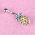 Miniatyrbillede 3 af 5: 14G Kirurgisk Stål Ananas Navlepiercinger Mavepiercinger Mave