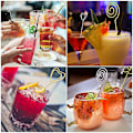 Miniatyrbillede 2 af 3: Cocktailpind, 6 stk. rustfrit frugtpind i rustfrit stål, genanvendelig