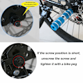 Miniatyrbillede 3 af 5: Aluminiumlegering cykel fodstøtter gevind foran bagaksel fodstøtter til K