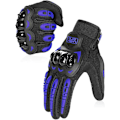 Miniatyrbild 1 av 2: Motorcykelhandskar Handskar Touch Screen Ridning Utomhus Cross-Country Multi-Uage Road Blå XL
