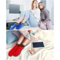 Miniatyrbillede 3 af 5: Indendørs skridsikre termiske sokker Leopard gulv Fuzzy Slipper Sock fo