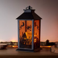 Miniatyrbilde 1 av 5: Lights4fun Halloween heks og hjemsøkt hus lys opp lykter