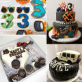 Miniatyrbillede 2 af 5: 3D Rundt Dæk Fondantform - Lastbilhjul Form Silikoneform til Su
