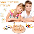 Miniatyrbillede 4 af 5: Træ Memory Match Stick Skakspil, Hirger Farve Memory Skak,