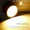 Miniatyrbillede 5 af 5: LED loftslampe sort varm hvid 3000K 12W loftslampe Li