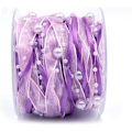 Pikkukuva 3 / 5: 1kpl Purppura 10m Tekohelmi Chiffon Organza Nauha Häihin
