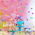 Pikkukuva 4 / 5: 3000 kappaletta Happy Birthday -konfettia syntymäpäiväkakun konfettia folio B