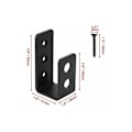 Miniatyrbillede 2 af 5: 2 stk. Heavy Duty Ståldørbeslag til 2x4 Døre, U-formet Sec