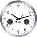Miniatyrbillede 1 af 5: AK-15 Stor analog vægur uden tikkende støj, diameter 30 cm