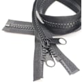 Miniatyrbilde 1 av 4: 2 stk 60cm #10 store delbare glidelåser i plast med glidelås